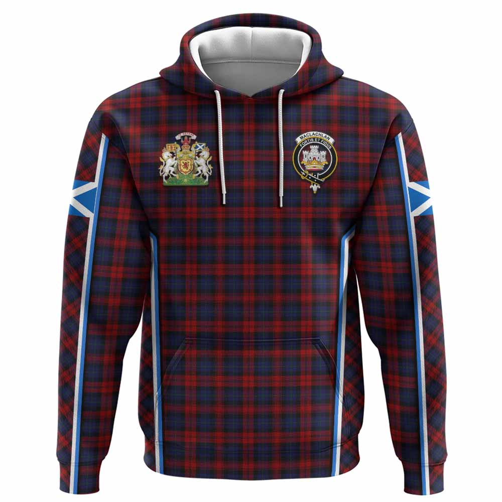 MacLachlan (McLachlan) Tartan Crest Hoodie Scotland Coat of Arm Flag Style - Tartan Vibes Clothing