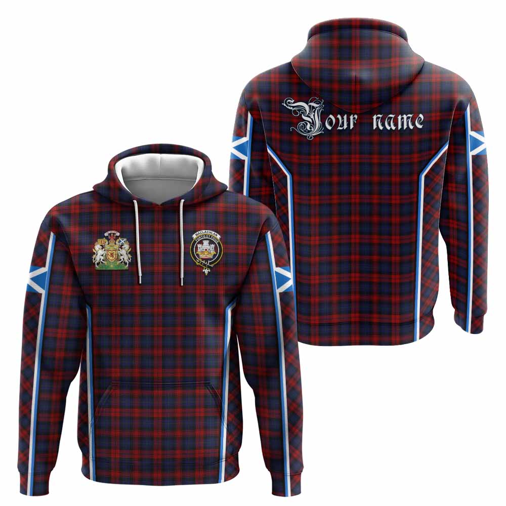 MacLachlan (McLachlan) Tartan Crest Hoodie Scotland Coat of Arm Flag Style - Tartan Vibes Clothing