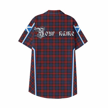 MacLachlan (McLachlan) Tartan Crest Kid Hawaiian Shirt Scotland Coat of Arm Flag Style - Tartan Vibes Clothing