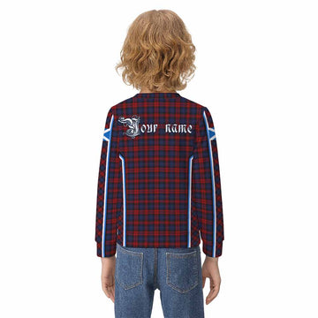 MacLachlan (McLachlan) Tartan Crest Kid Knitted Sweatshirt Scotland Coat of Arm Flag Style - Tartan Vibes Clothing