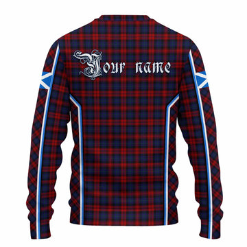MacLachlan (McLachlan) Tartan Crest Knitted Sweater Scotland Coat of Arm Flag Style - Tartan Vibes Clothing