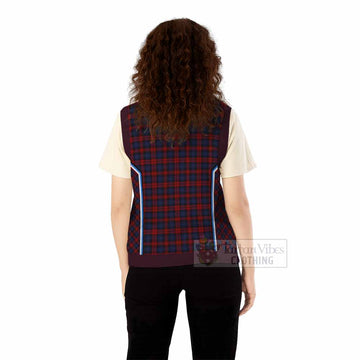 MacLachlan (McLachlan) Tartan Crest Knitted V-Neck Vest Scotland Coat of Arm Flag Style