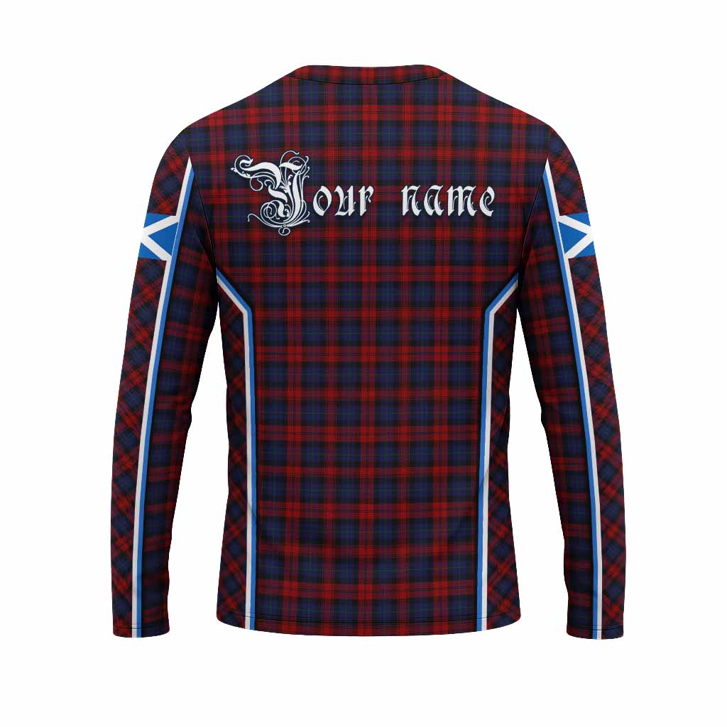 MacLachlan (McLachlan) Tartan Crest Long Sleeve T-Shirt Scotland Coat of Arm Flag Style - Tartan Vibes Clothing