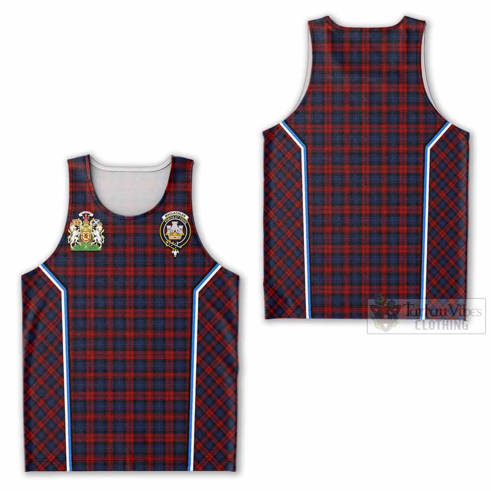 MacLachlan (McLachlan) Tartan Crest Men Tank Top Scotland Coat of Arm Flag Style - Tartan Vibes Clothing