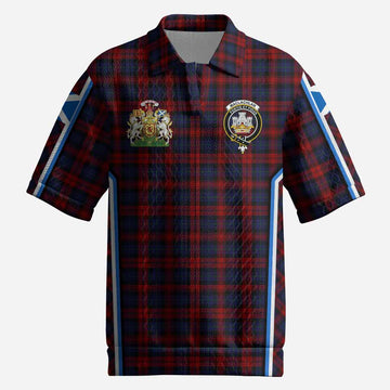 MacLachlan (McLachlan) Tartan Crest Men’s Polo Sweater Top Scotland Coat of Arm Flag Style