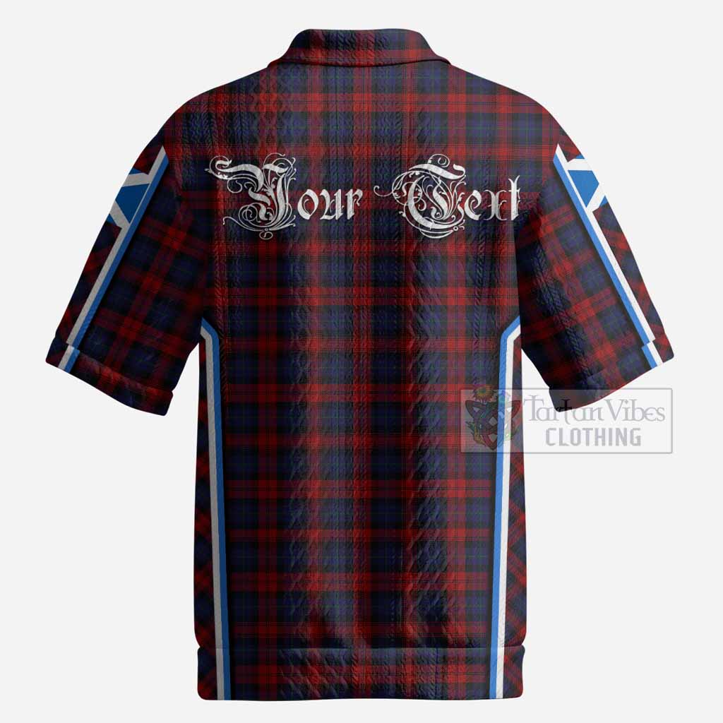 MacLachlan (McLachlan) Tartan Crest Men’s Polo Sweater Top Scotland Coat of Arm Flag Style