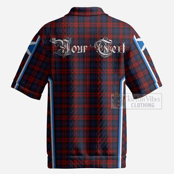 MacLachlan (McLachlan) Tartan Crest Men’s Polo Sweater Top Scotland Coat of Arm Flag Style
