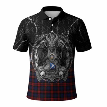 MacLachlan (McLachlan) Tartan Crest Polo Shirt Celtic Odin's Raven Legacy