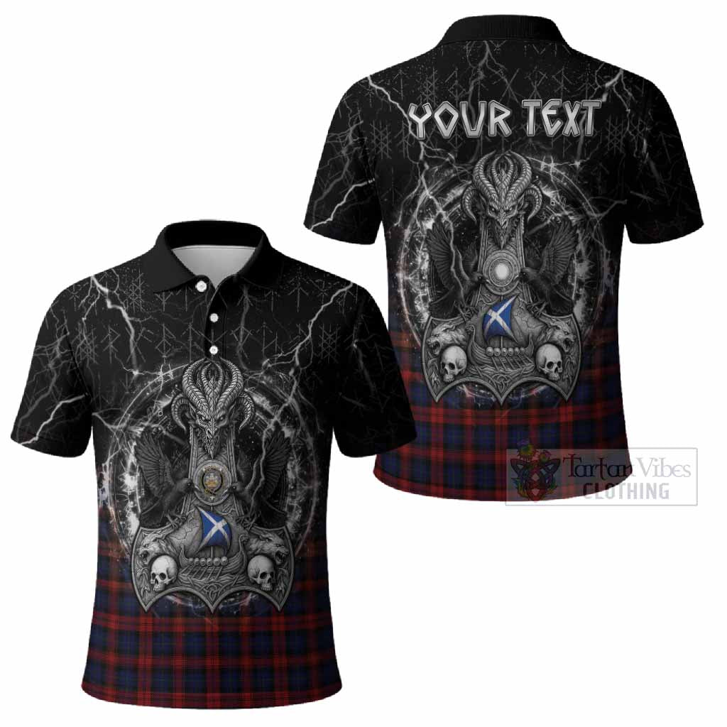 MacLachlan (McLachlan) Tartan Crest Polo Shirt Celtic Odin's Raven Legacy