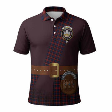 MacLachlan (McLachlan) Tartan Crest Polo Shirt Kilt Costume Style