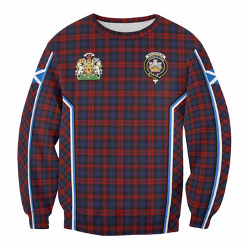 MacLachlan (McLachlan) Tartan Crest Sweatshirt Scotland Coat of Arm Flag Style