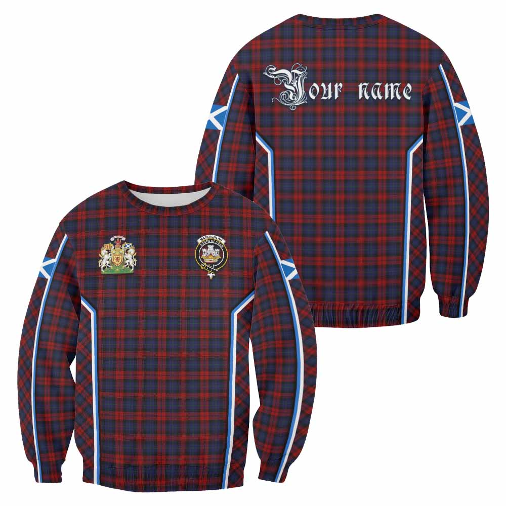 MacLachlan (McLachlan) Tartan Crest Sweatshirt Scotland Coat of Arm Flag Style - Tartan Vibes Clothing
