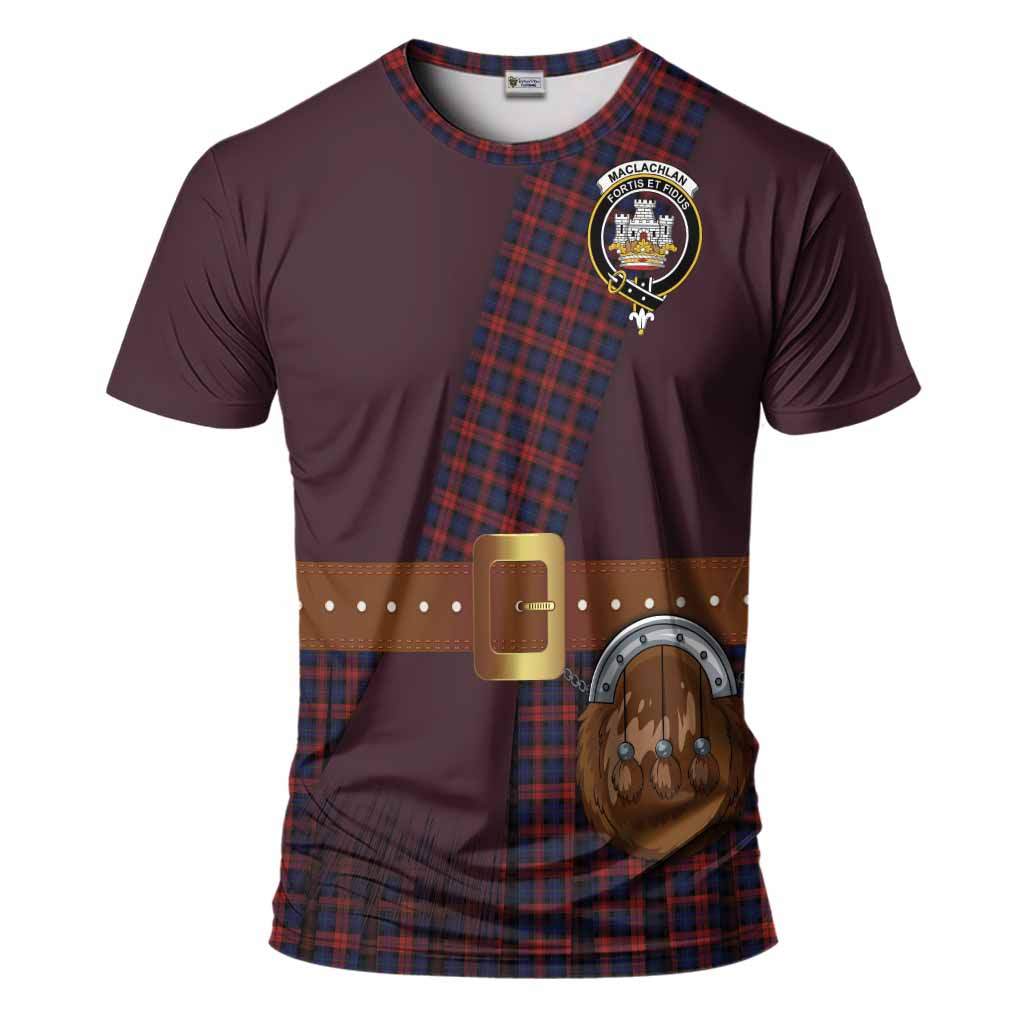 MacLachlan (McLachlan) Tartan Crest T-Shirt Kilt Costume Style