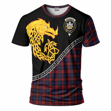 MacLachlan (McLachlan) Tartan Crest T-Shirt Legendary Dragon Knot Half Style