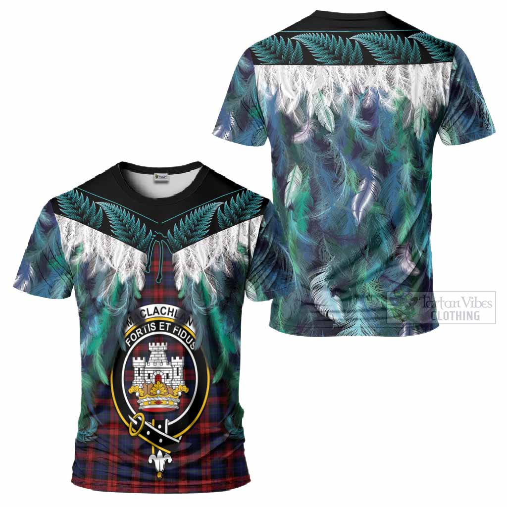 MacLachlan (McLachlan) Tartan Crest T-Shirt New Zealand Maori Korowai Cloak