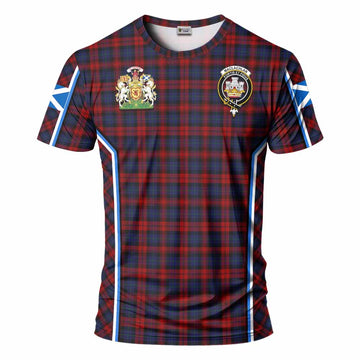 MacLachlan (McLachlan) Tartan Crest T-shirt Scotland Coat of Arm Flag Style - Tartan Vibes Clothing