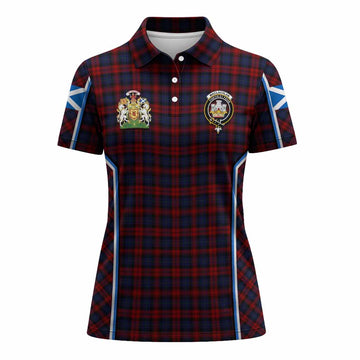 MacLachlan (McLachlan) Tartan Crest Women's Polo Shirt Scotland Coat of Arm Flag Style