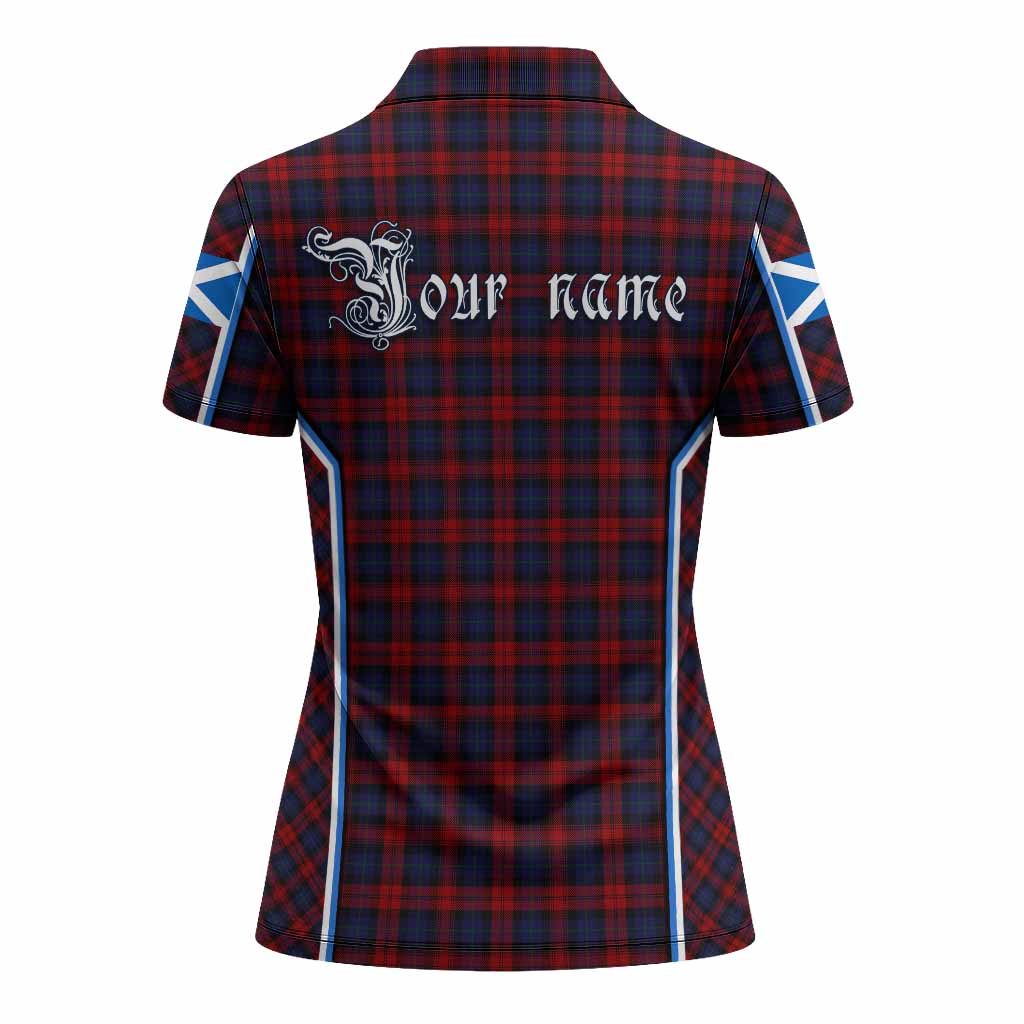 MacLachlan (McLachlan) Tartan Crest Women's Polo Shirt Scotland Coat of Arm Flag Style - Tartan Vibes Clothing