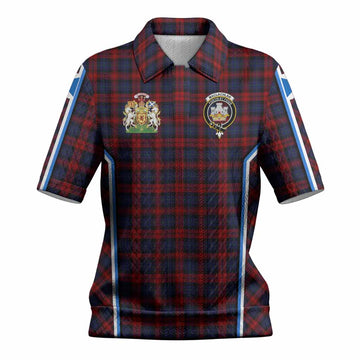 MacLachlan (McLachlan) Tartan Crest Women’s Polo Sweater Top Scotland Coat of Arm Flag Style