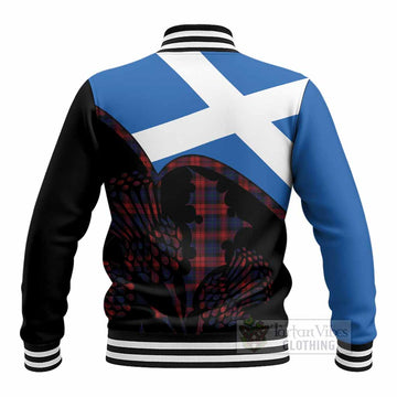 MacLachlan (McLachlan) Tartan Family Crest Baseball Jacket Scotland Thistle Floral Flag Style