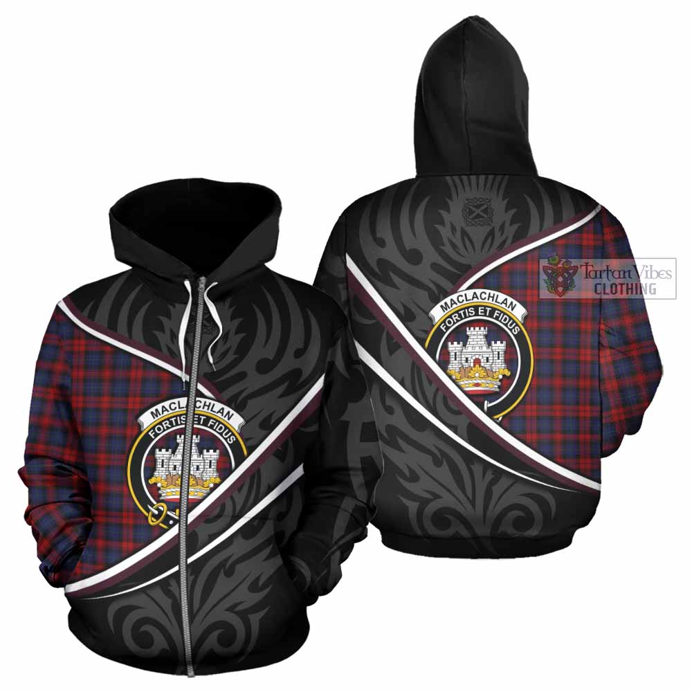 MacLachlan (McLachlan) Tartan Family Crest Hoodie Celtic Scottish Thistle Floral - Tartan Vibes Clothing