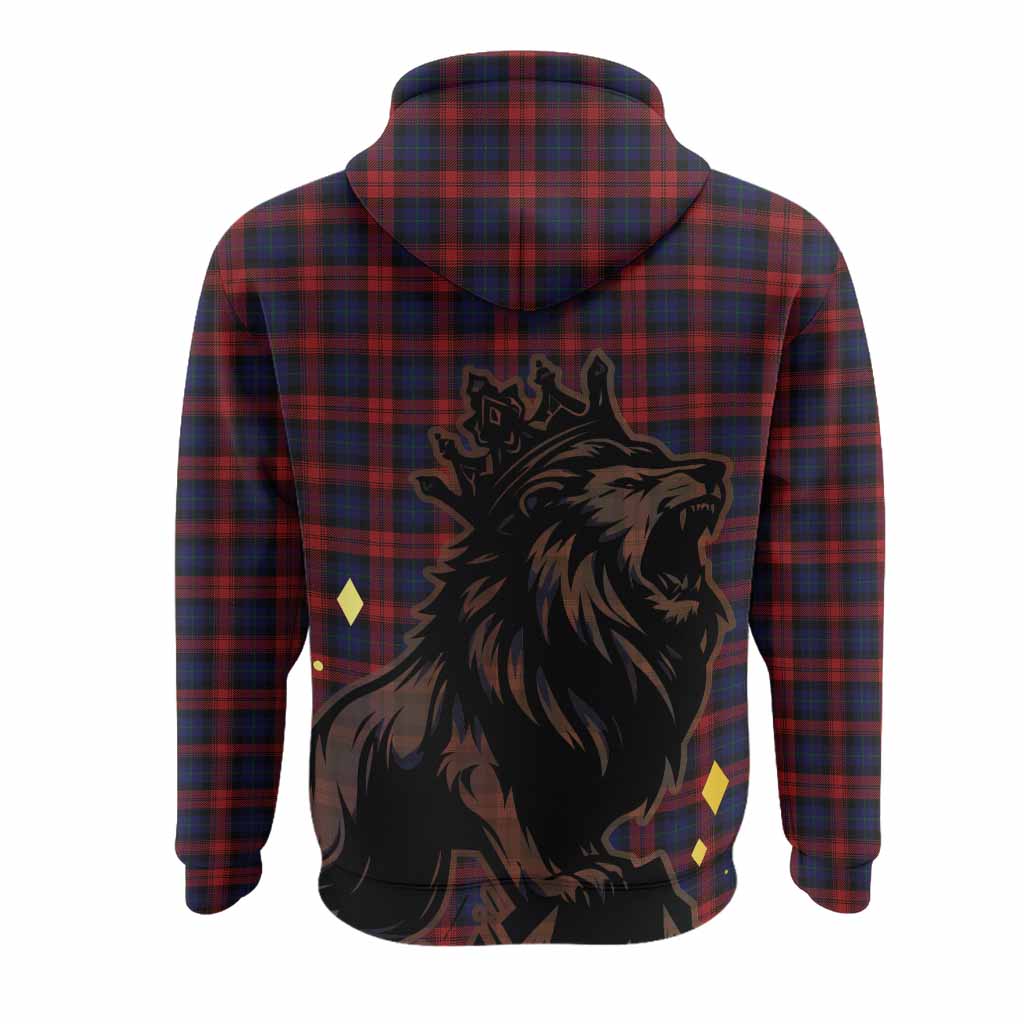 MacLachlan (McLachlan) Tartan Family Crest Hoodie Crowned Lion Roaring