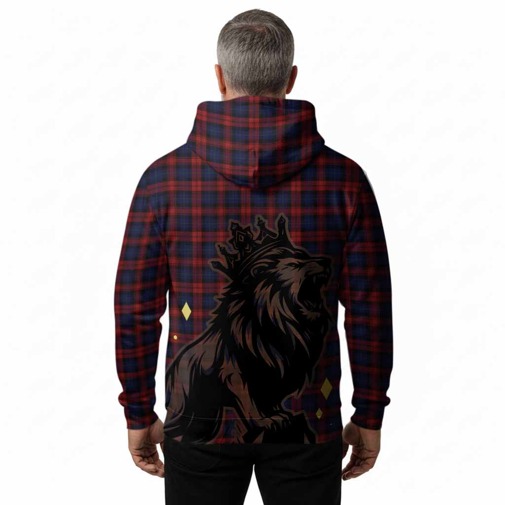 MacLachlan (McLachlan) Tartan Family Crest Hoodie Crowned Lion Roaring