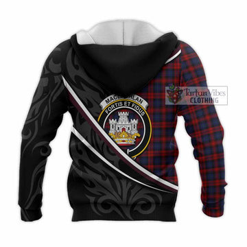 MacLachlan (McLachlan) Tartan Family Crest Knitted Hoodie Celtic Scottish Thistle Floral