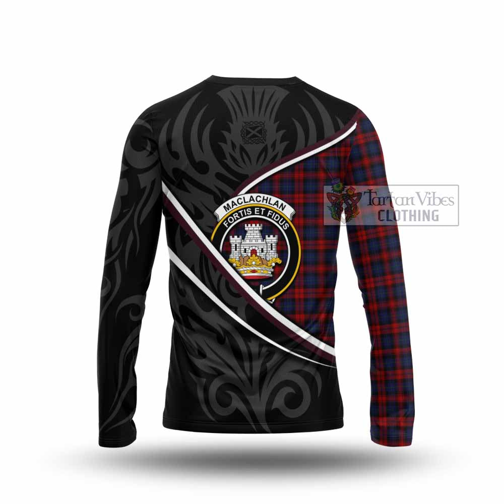 MacLachlan (McLachlan) Tartan Family Crest Long Sleeve T-Shirt Celtic Scottish Thistle Floral - Tartan Vibes Clothing