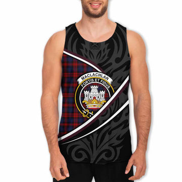 MacLachlan (McLachlan) Tartan Family Crest Men Tank Top Celtic Scottish Thistle Floral
