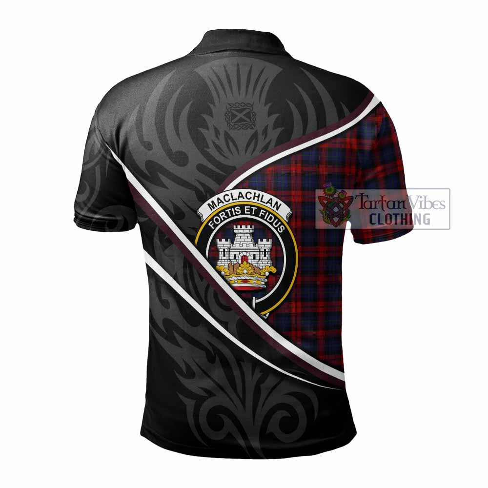 MacLachlan (McLachlan) Tartan Family Crest Polo Shirt Celtic Scottish Thistle Floral - Tartan Vibes Clothing