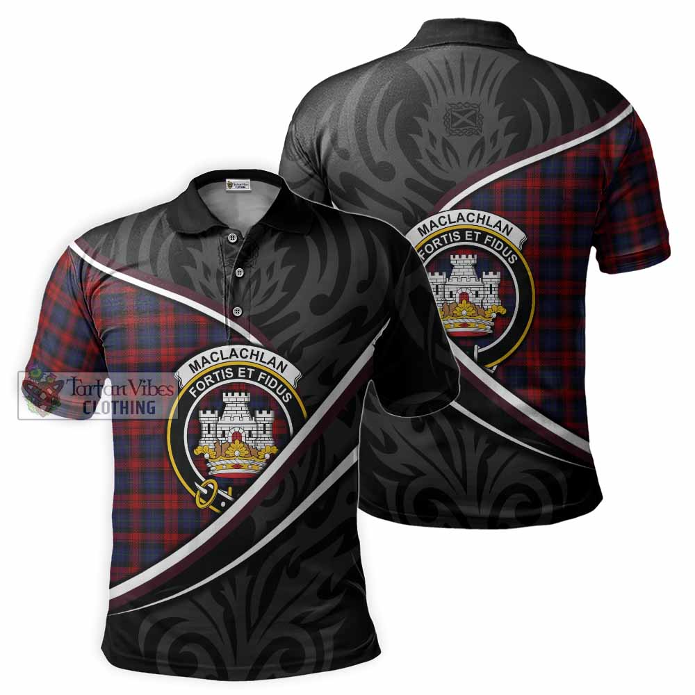 MacLachlan (McLachlan) Tartan Family Crest Polo Shirt Celtic Scottish Thistle Floral - Tartan Vibes Clothing