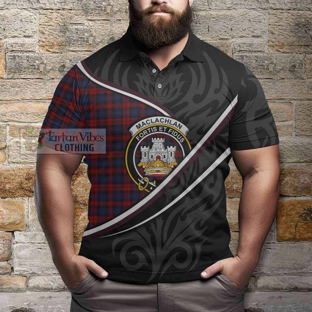 MacLachlan (McLachlan) Tartan Family Crest Polo Shirt Celtic Scottish Thistle Floral - Tartan Vibes Clothing