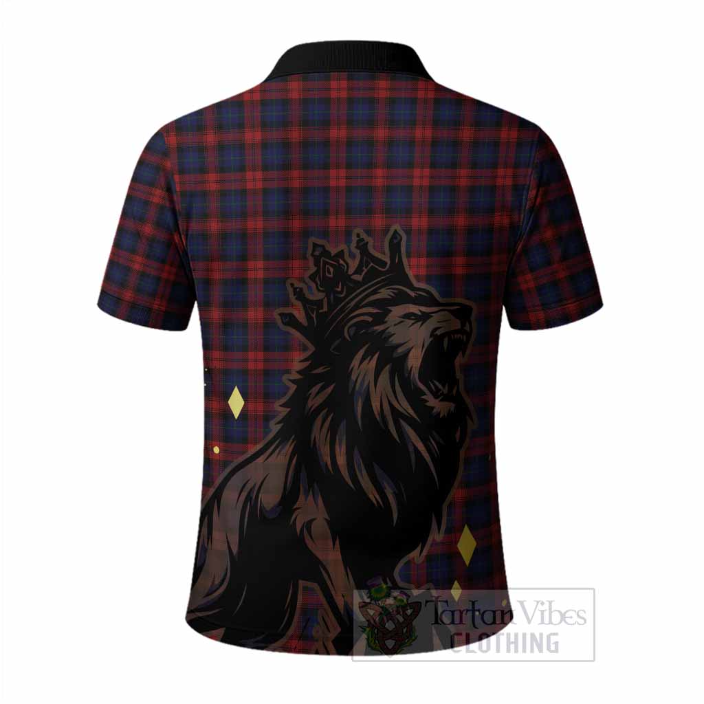 MacLachlan (McLachlan) Tartan Family Crest Polo Shirt Crowned Lion Roaring