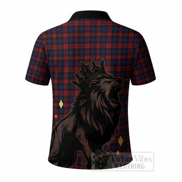 MacLachlan (McLachlan) Tartan Family Crest Polo Shirt Crowned Lion Roaring