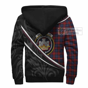 MacLachlan (McLachlan) Tartan Family Crest Sherpa Hoodie Celtic Scottish Thistle Floral