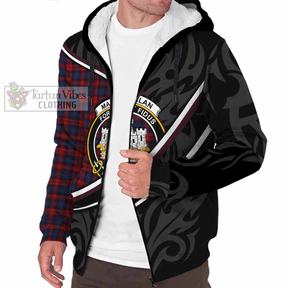 MacLachlan (McLachlan) Tartan Family Crest Sherpa Hoodie Celtic Scottish Thistle Floral - Tartan Vibes Clothing
