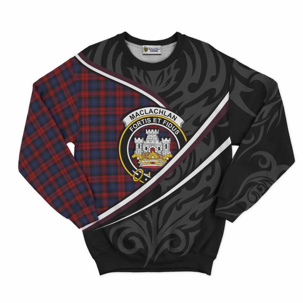 MacLachlan (McLachlan) Tartan Family Crest Sweatshirt Celtic Scottish Thistle Floral - Tartan Vibes Clothing