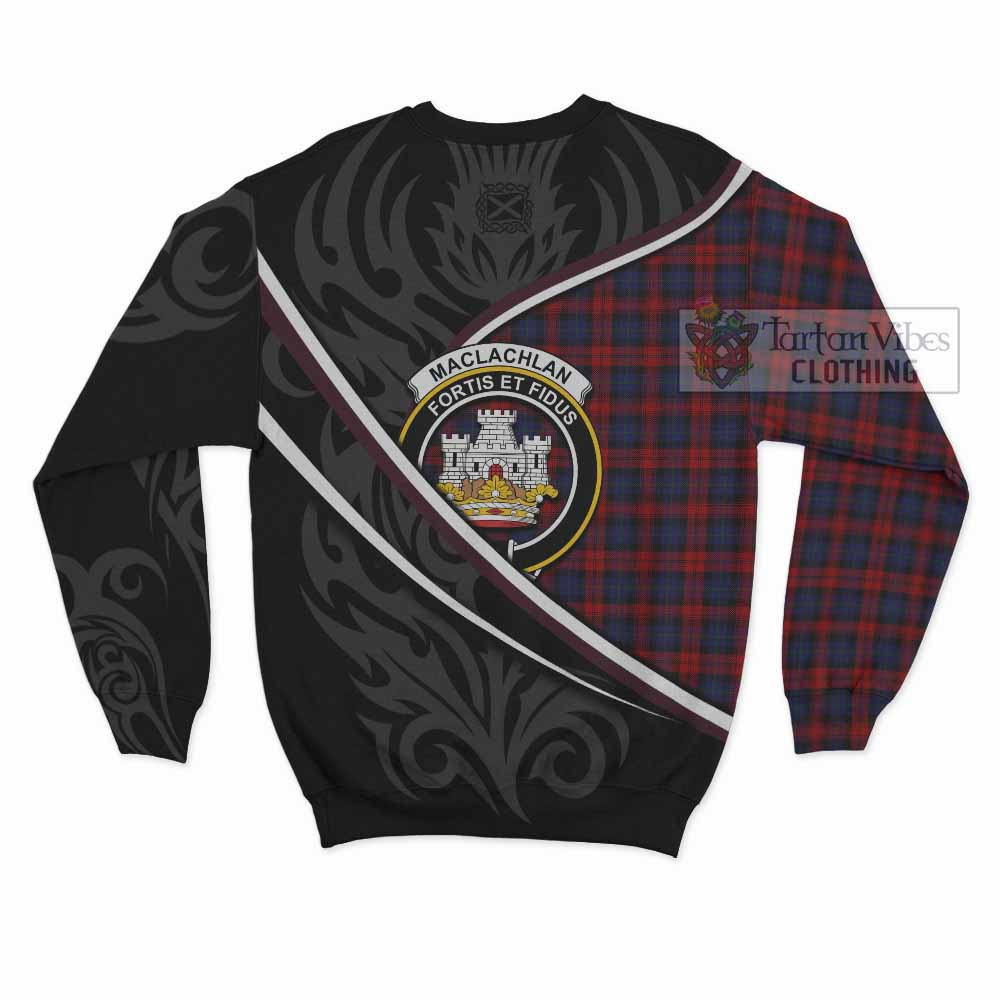 MacLachlan (McLachlan) Tartan Family Crest Sweatshirt Celtic Scottish Thistle Floral - Tartan Vibes Clothing