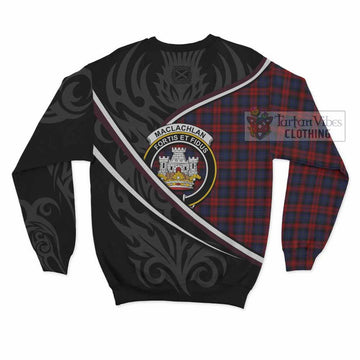 MacLachlan (McLachlan) Tartan Family Crest Sweatshirt Celtic Scottish Thistle Floral