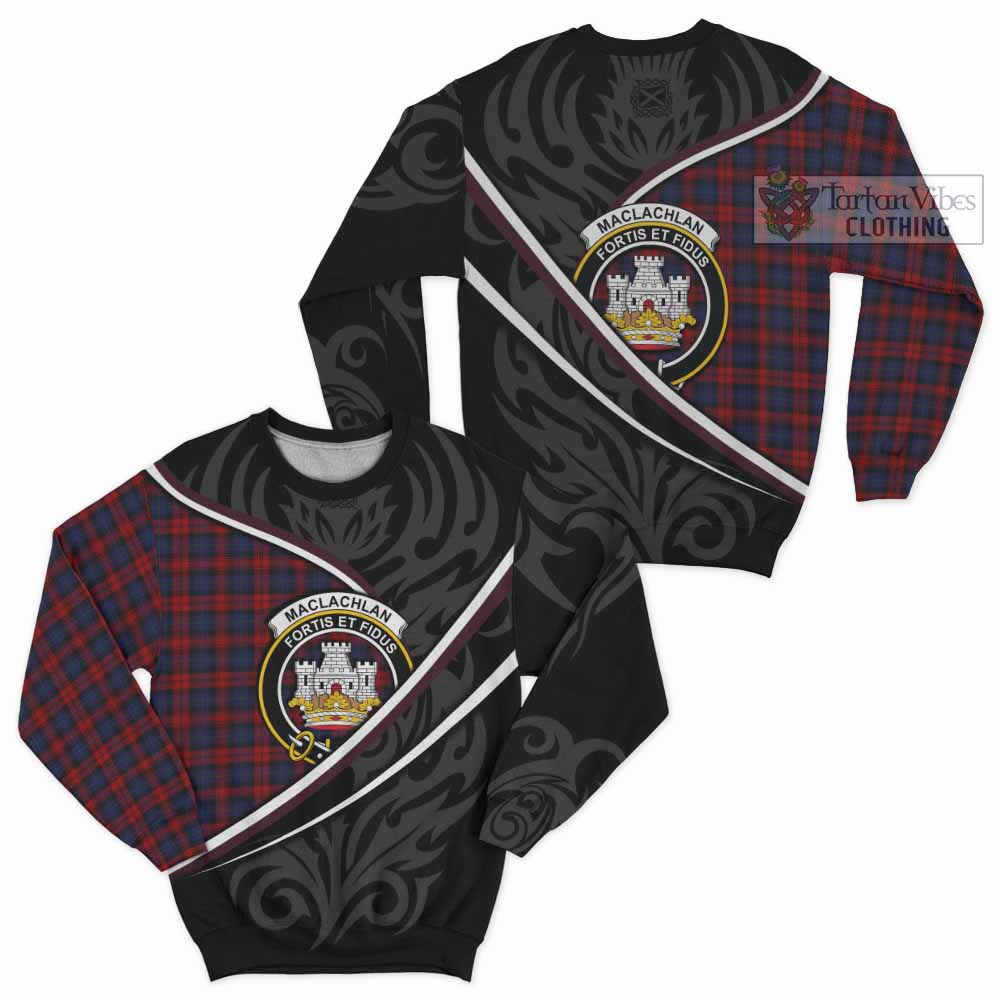 MacLachlan (McLachlan) Tartan Family Crest Sweatshirt Celtic Scottish Thistle Floral - Tartan Vibes Clothing