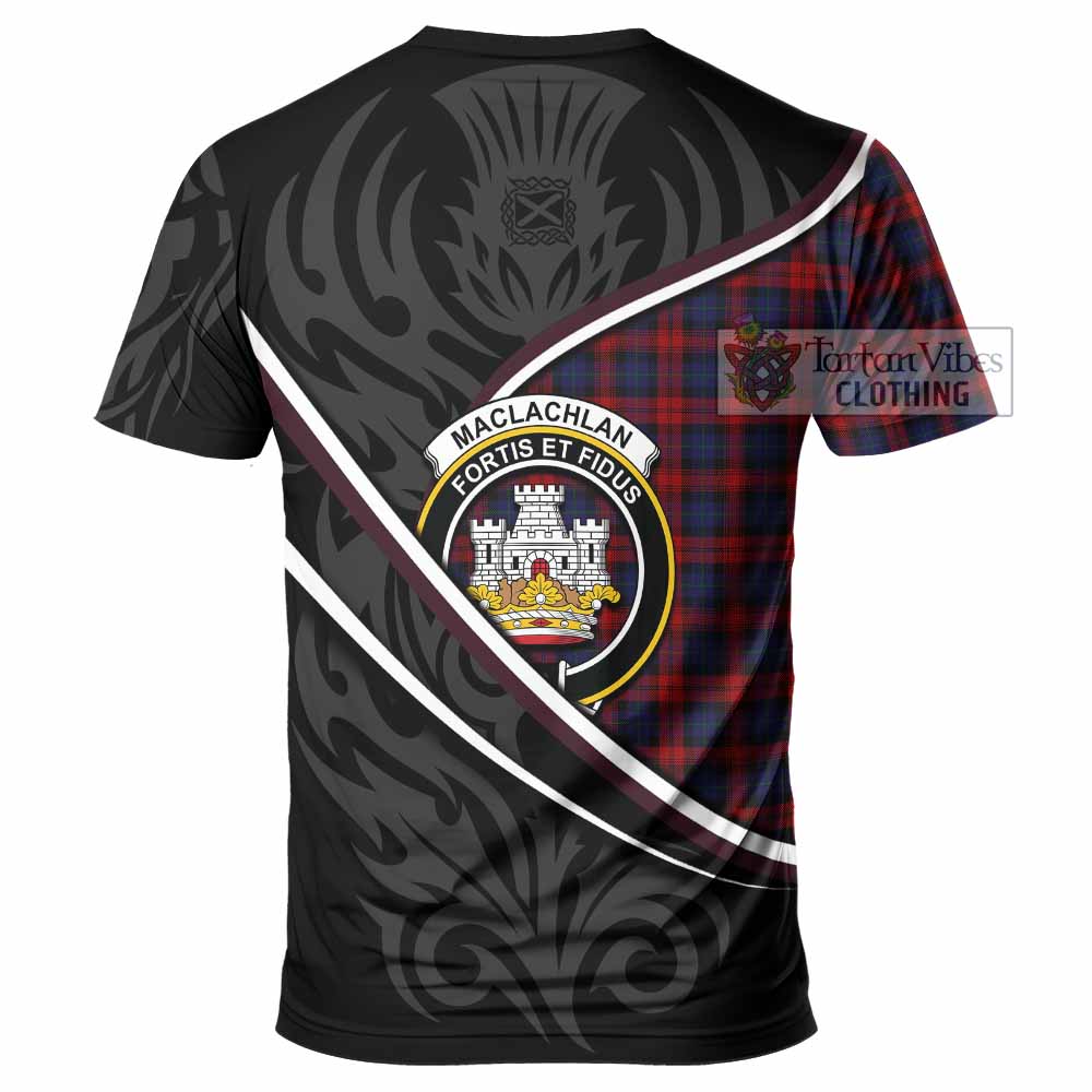 MacLachlan (McLachlan) Tartan Family Crest T-shirt Celtic Scottish Thistle Floral - Tartan Vibes Clothing