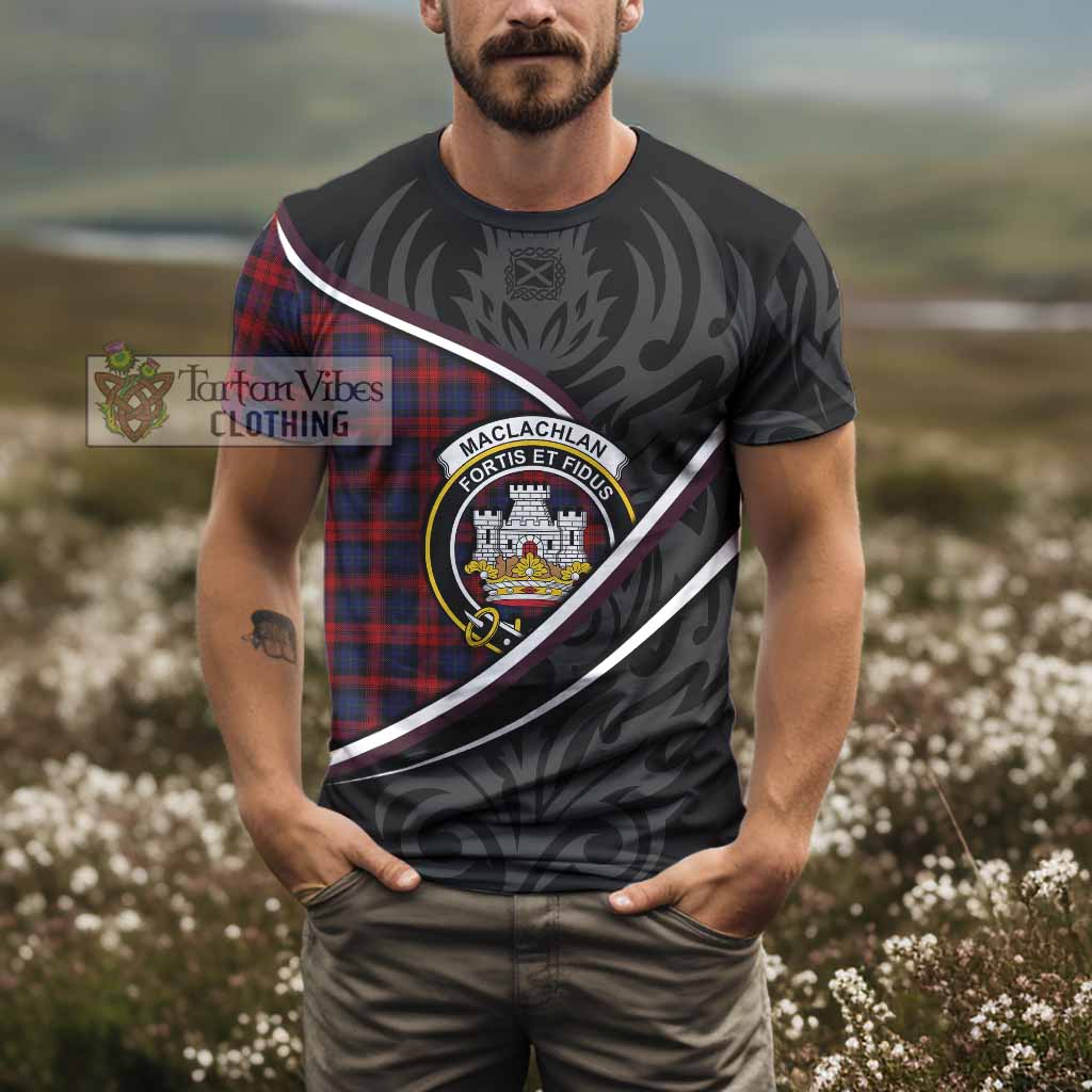 MacLachlan (McLachlan) Tartan Family Crest T-shirt Celtic Scottish Thistle Floral - Tartan Vibes Clothing