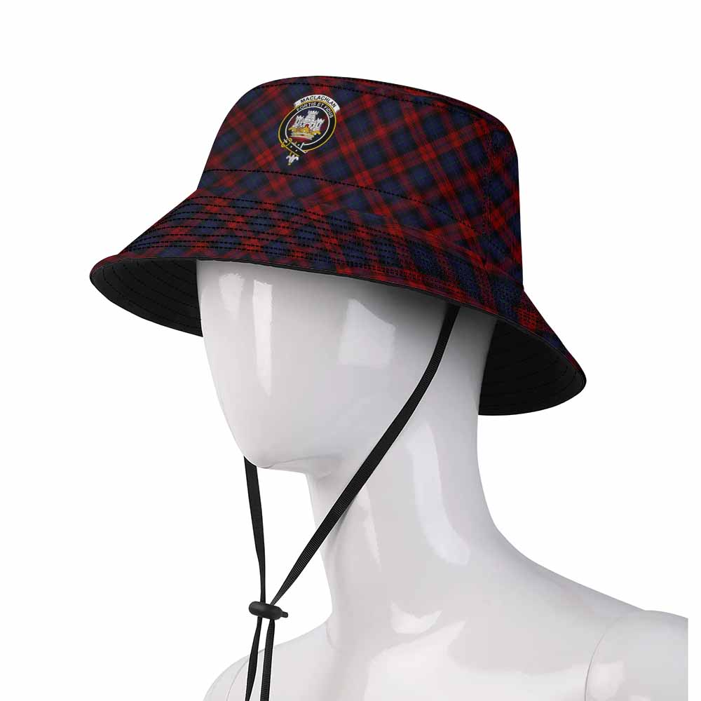 MacLachlan (McLachlan) Tartan Fishing Hat with Family Crest
