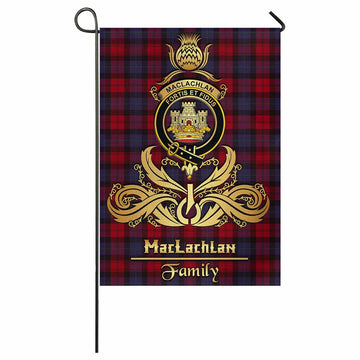 MacLachlan (McLachlan) Tartan Garden Flag with Highland Thistle Cherish Family Crest Style