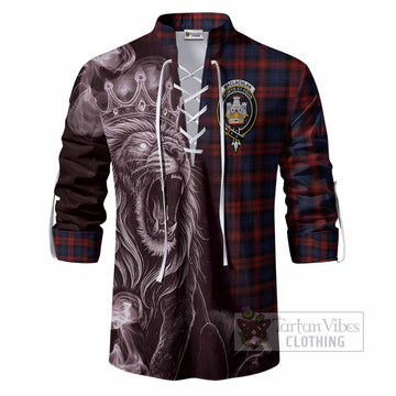 MacLachlan (McLachlan) Tartan Ghillie Shirt Roaring Lion Heritage