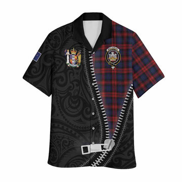 MacLachlan (McLachlan) Tartan Hawaiian Shirt New Zealand Pattern Unique Zipper Stylized