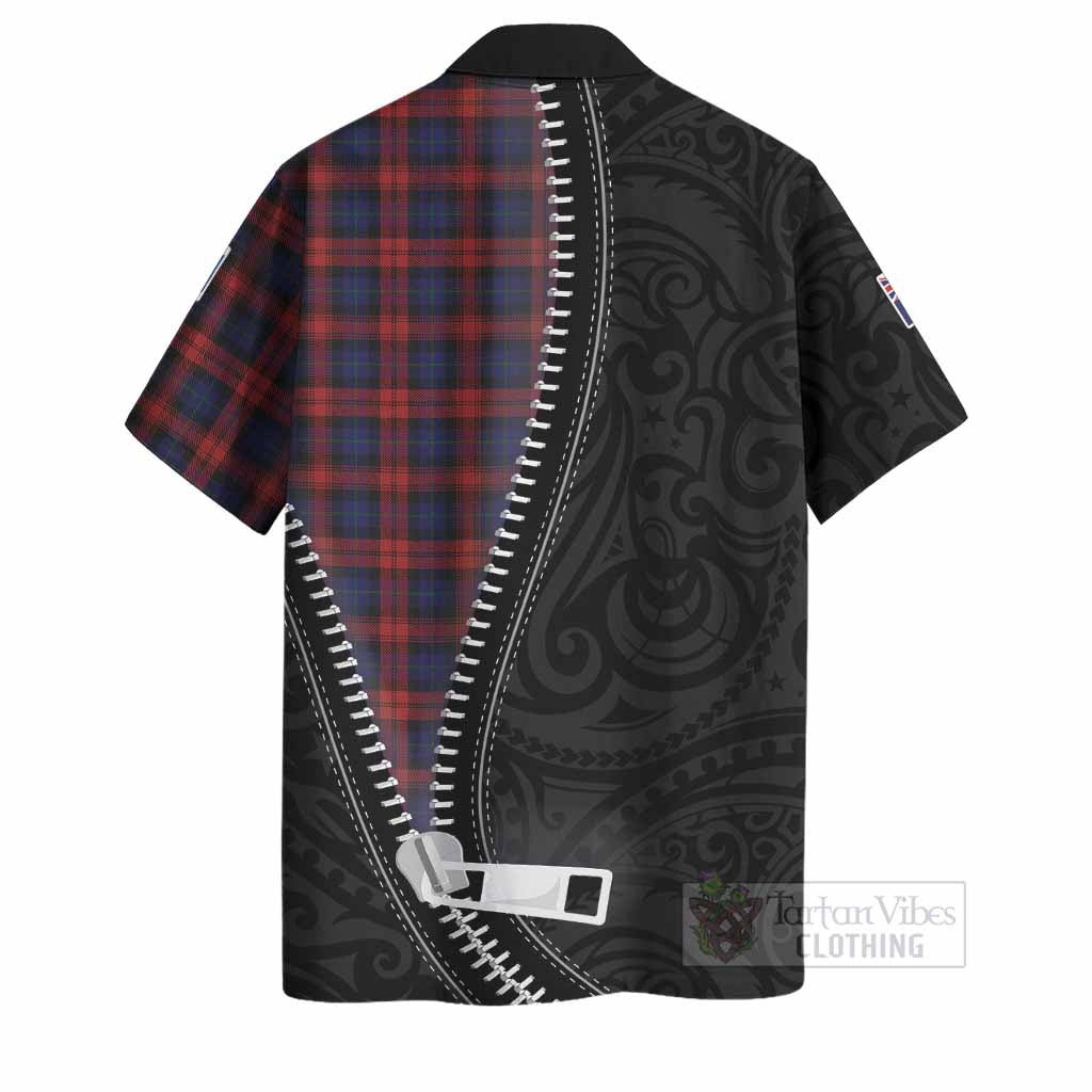 MacLachlan (McLachlan) Tartan Hawaiian Shirt New Zealand Pattern Unique Zipper Stylized