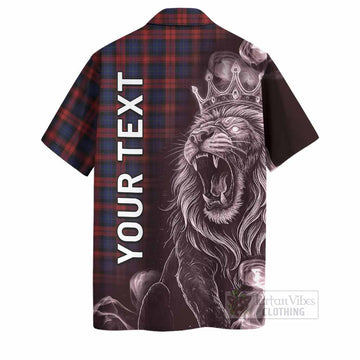 MacLachlan (McLachlan) Tartan Hawaiian Shirt Roaring Lion Heritage