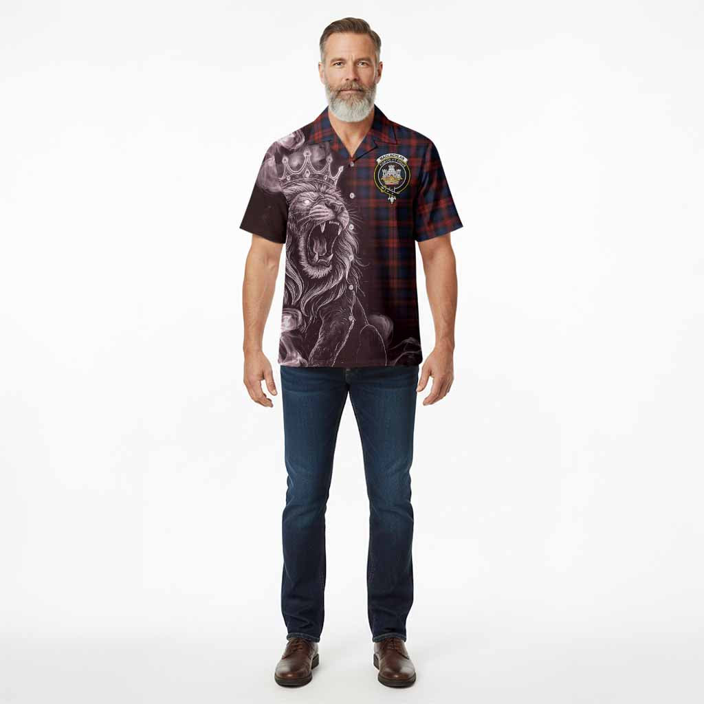 MacLachlan (McLachlan) Tartan Hawaiian Shirt Roaring Lion Heritage